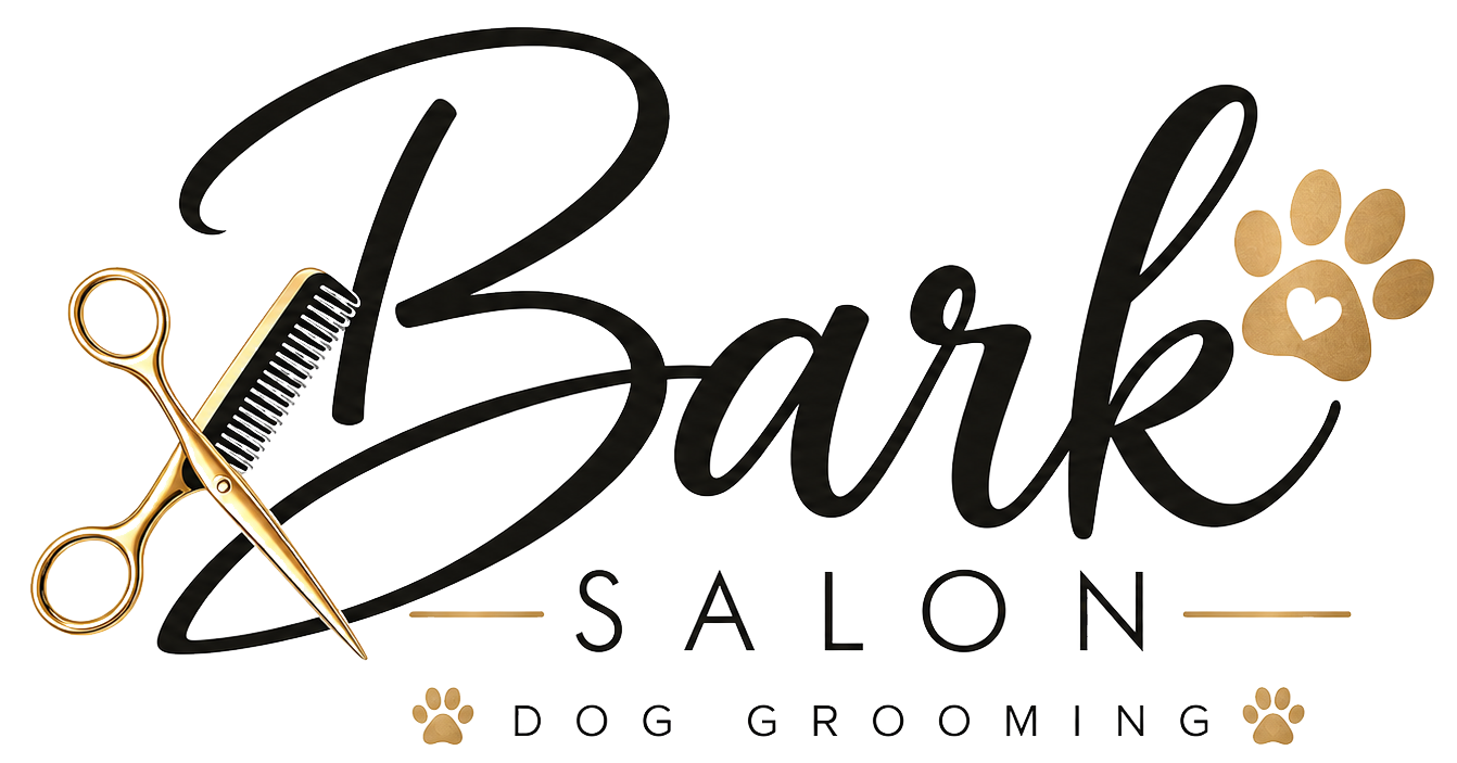 Bark Salon dog grooming logo